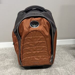 Osprey Vector Shuttle Rolling Luggage Carry On Travel Bag Large Suit Case Orange